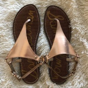 Sam Edelman Greta Sandals | Rose Gold | Size 10